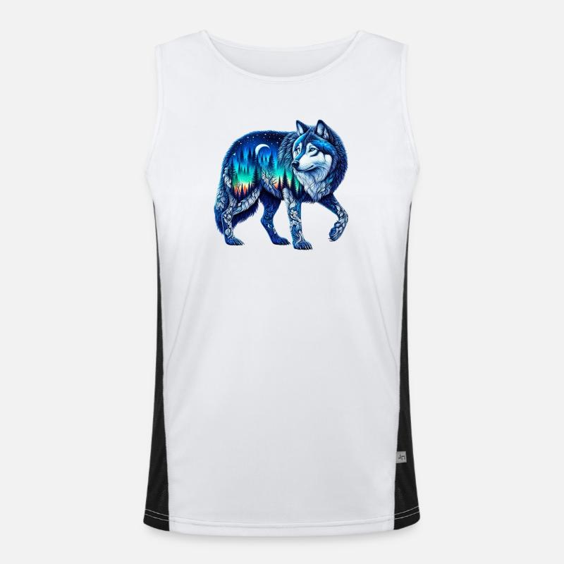 Wolf Men's Functional Contrast Tank Top 