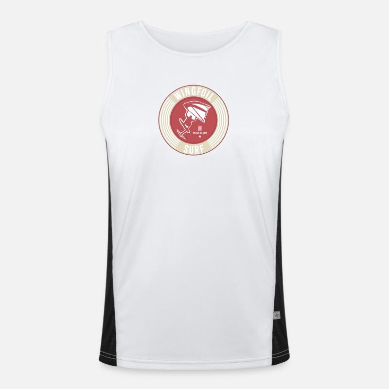 Label Wingfoil Surf-Label Men's Functional Contrast Tank Top 