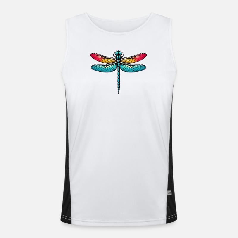 Libelle Funktionelles Kontrast-Tank Top für Männer 