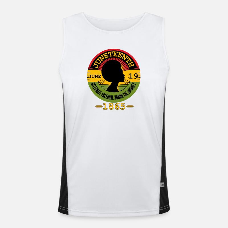 Celebrating Juneteenth: Freedom, Heritage, Unity Men's Functional Contrast Tank Top 