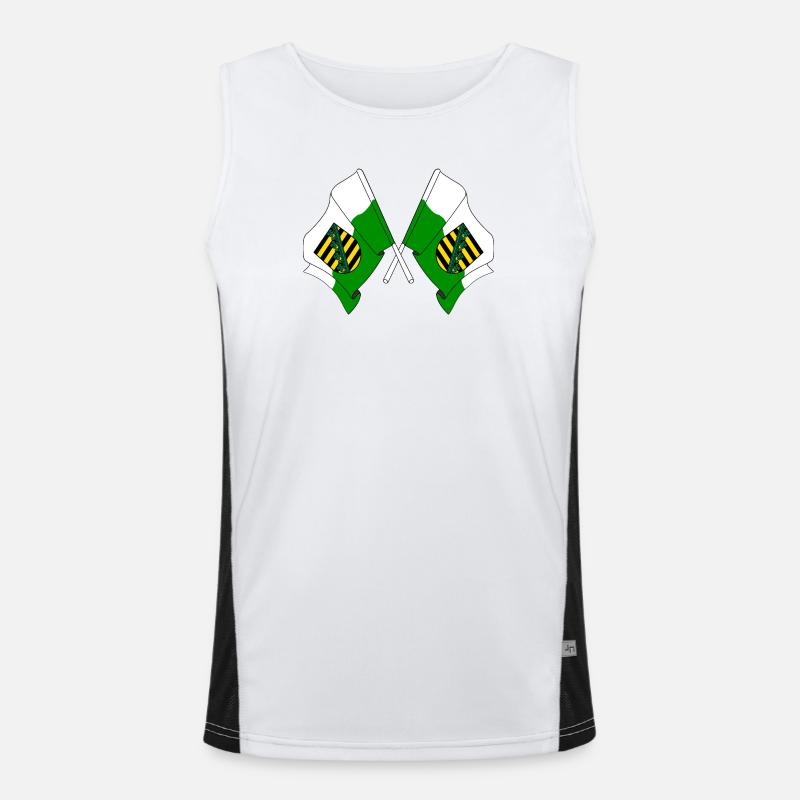 Two flags Saxony Men's Functional Contrast Tank Top 