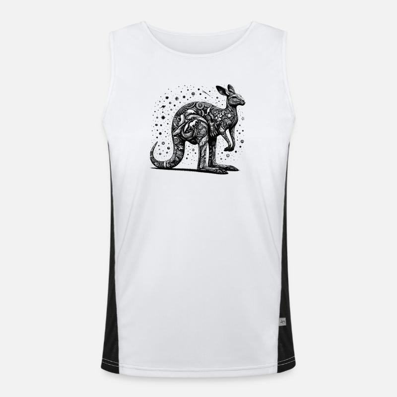 kangaroo Men's Functional Contrast Tank Top 