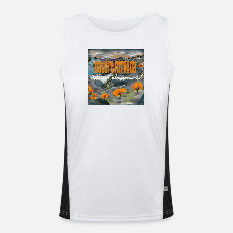 NATURE'S NIRVANA Men's Functional Contrast Tank Top 