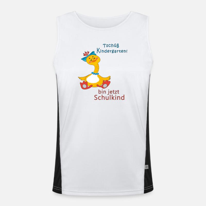 Bye bye kindergarten Men's Functional Contrast Tank Top 