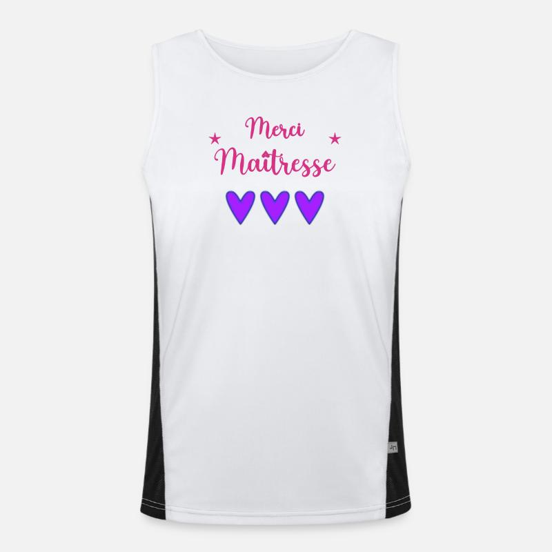 GELIEBTE. VIELEN DANK. DANKE HERRIN Funktionelles Kontrast-Tank Top für Männer 