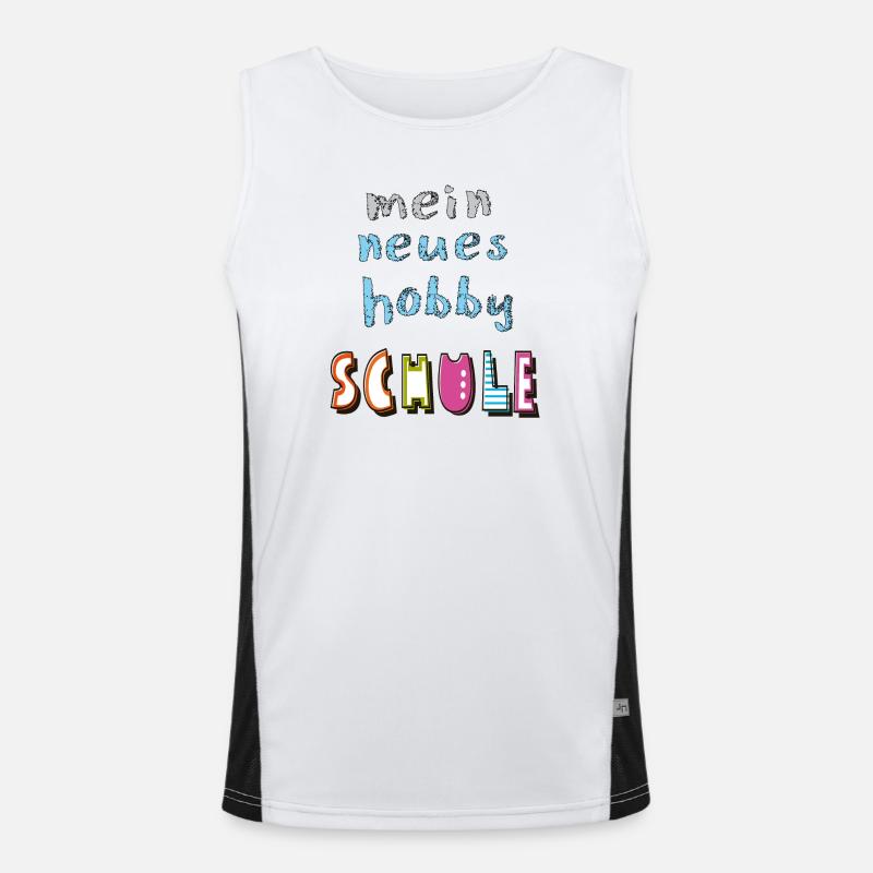 Schule Schulkind Funktionelles Kontrast-Tank Top für Männer 