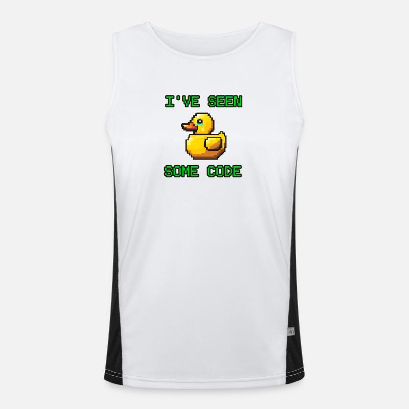 Pixel Duck J’ai vu du code Débardeur respirant contrasté Homme 