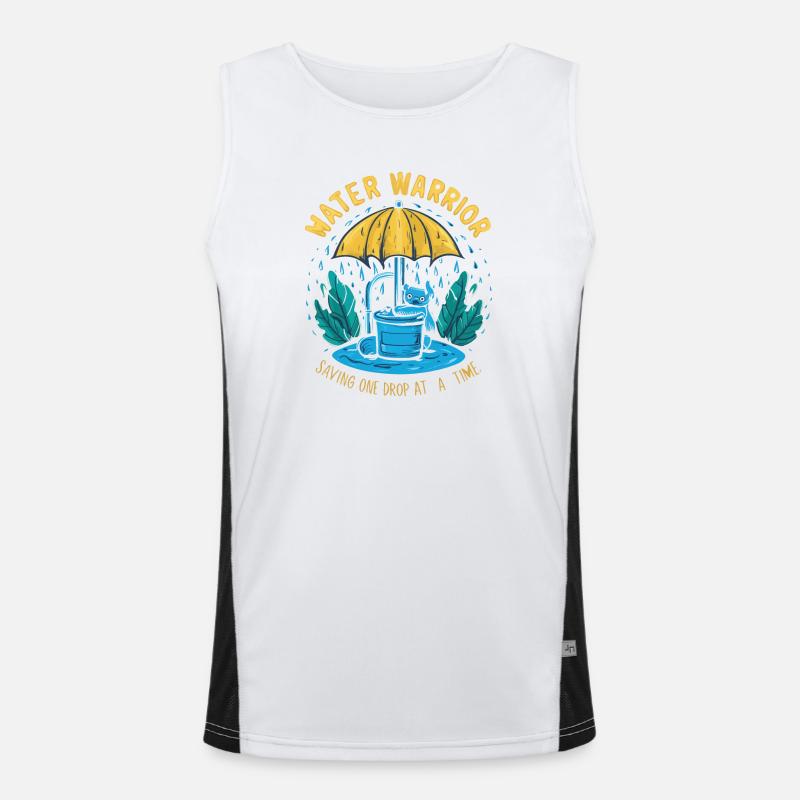 Water Warrior Drop Hero Men's Functional Contrast Tank Top 