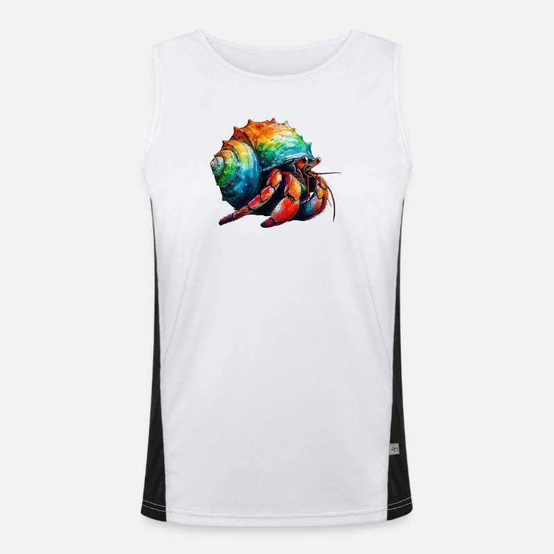 Hermit crab Men's Functional Contrast Tank Top 