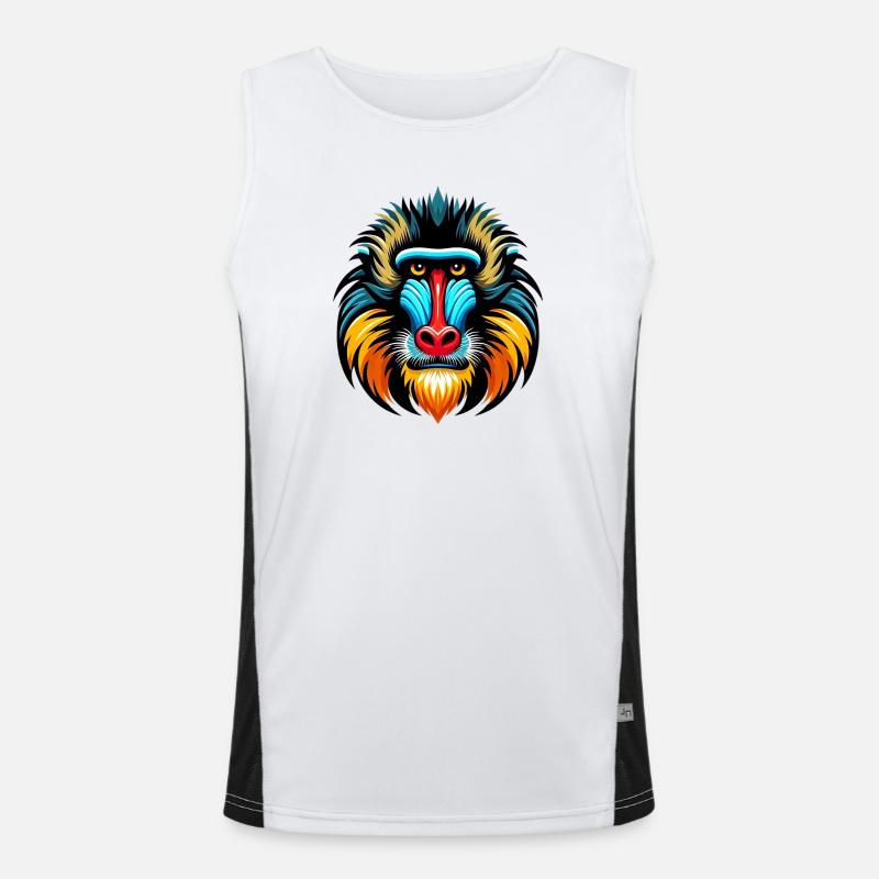 Mandrill monkey Men's Functional Contrast Tank Top 