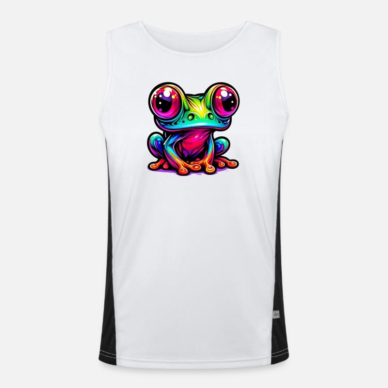 Frosch Funktionelles Kontrast-Tank Top für Männer 