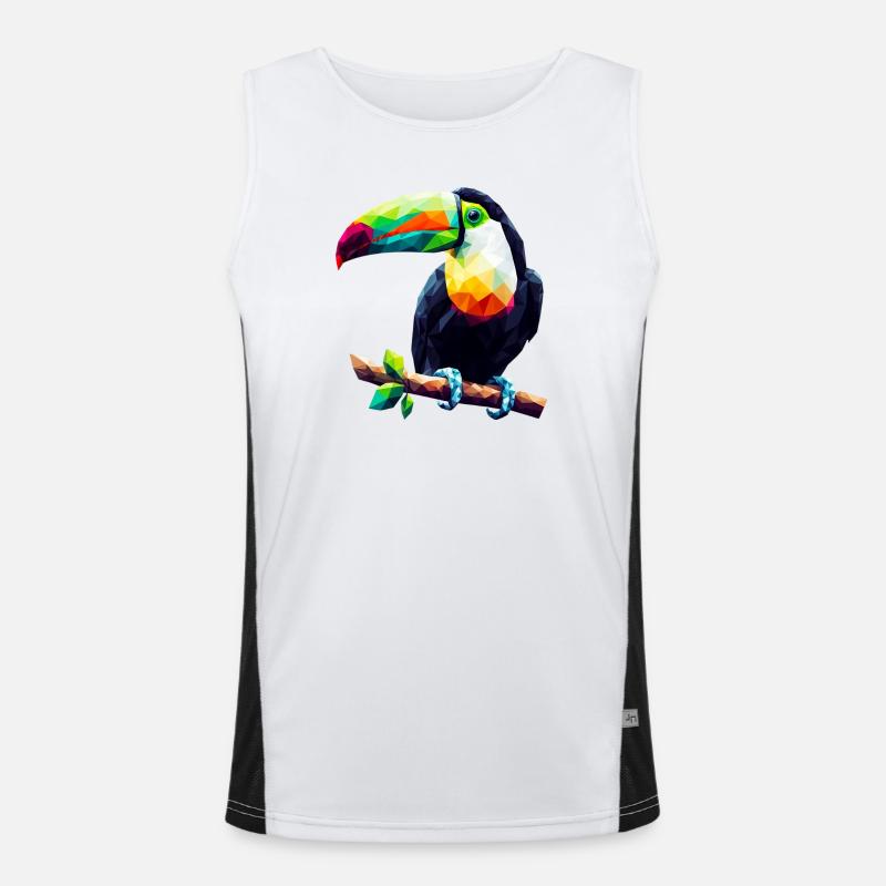 Toucan polygonal Débardeur respirant contrasté Homme 
