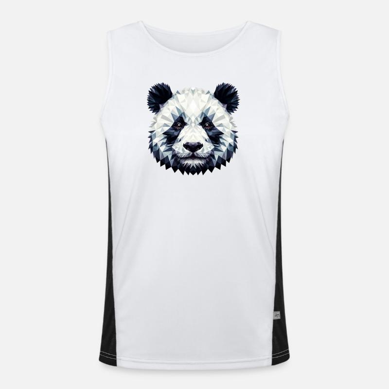 Polygonal Panda Débardeur respirant contrasté Homme 