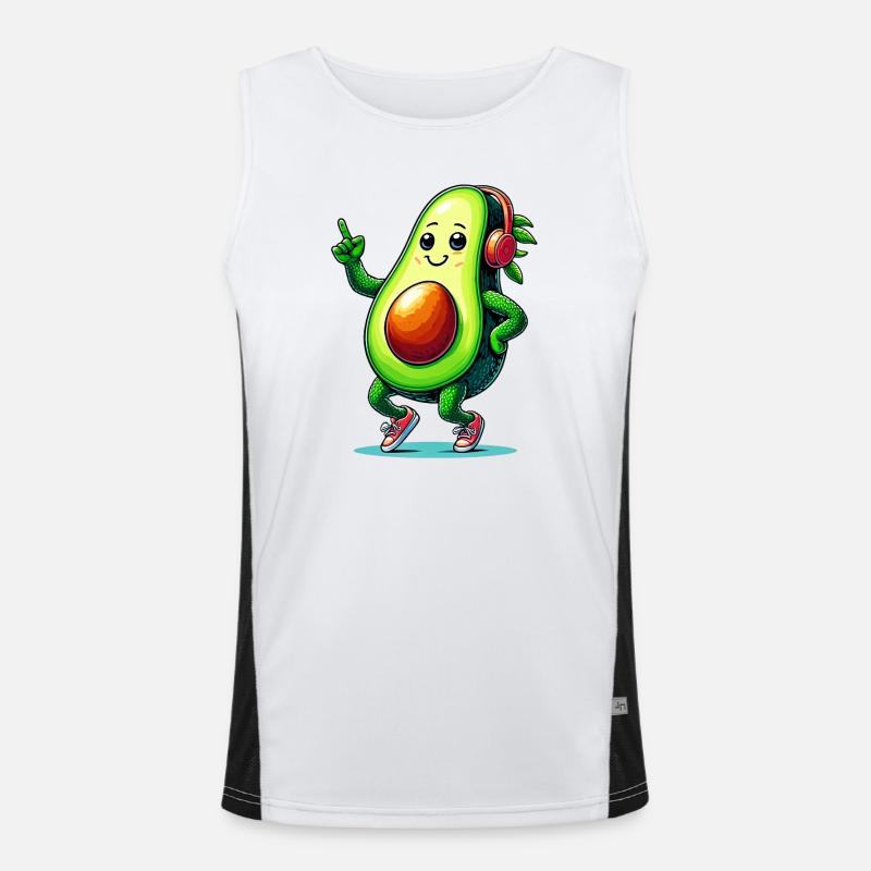 Avocado Bale Men's Functional Contrast Tank Top 