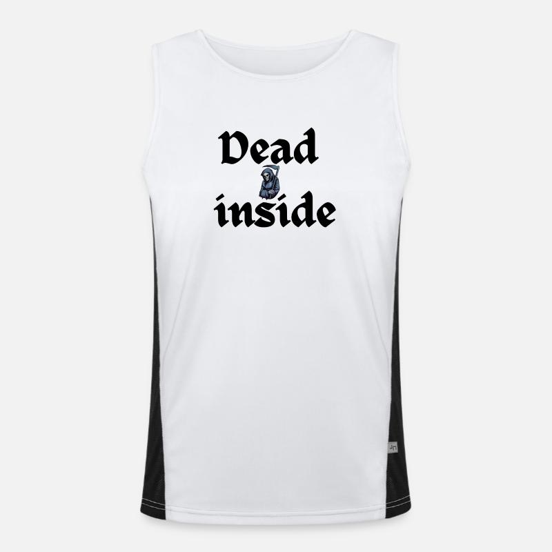 Skelett Geschenk Funktionelles Kontrast-Tank Top für Männer 
