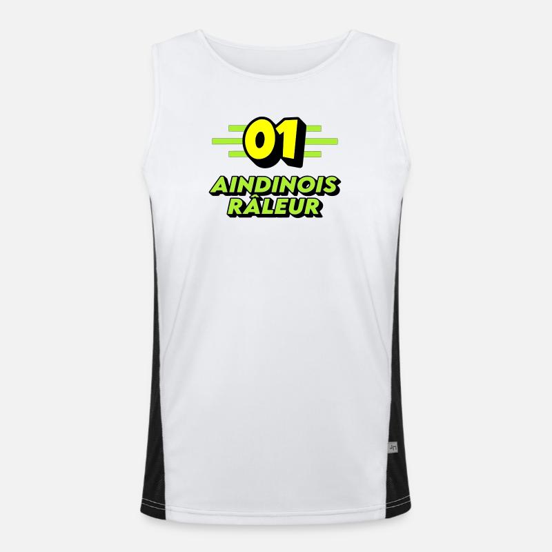 Klagender Aindinois Funktionelles Kontrast-Tank Top für Männer 
