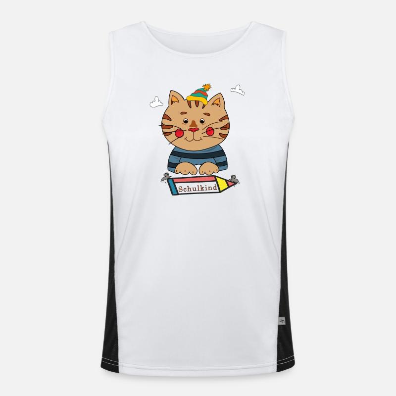 Chat écolier Débardeur respirant contrasté Homme 