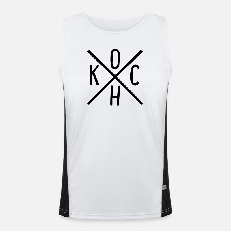 Koch Funktionelles Kontrast-Tank Top für Männer 