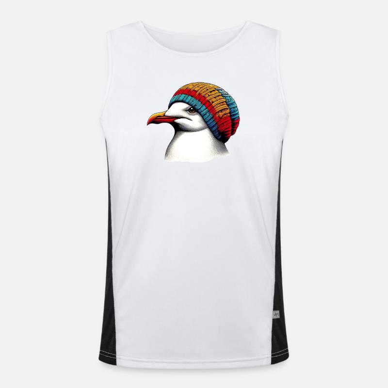 Möwe Funktionelles Kontrast-Tank Top für Männer 