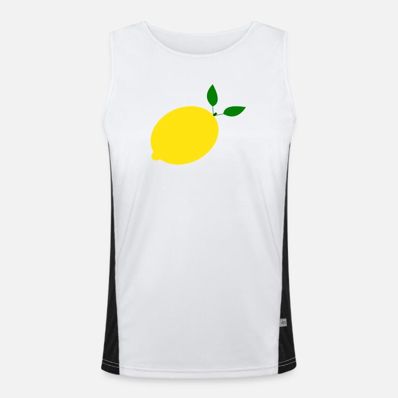 Citron Lime Lime Débardeur respirant contrasté Homme 