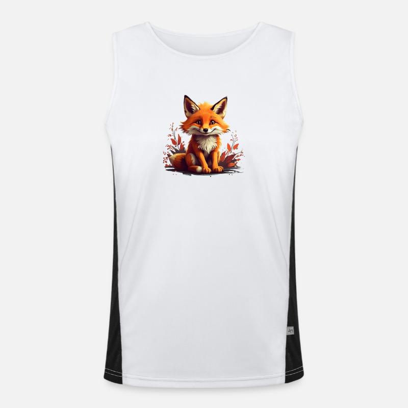 Mischievous Fox Men's Functional Contrast Tank Top 