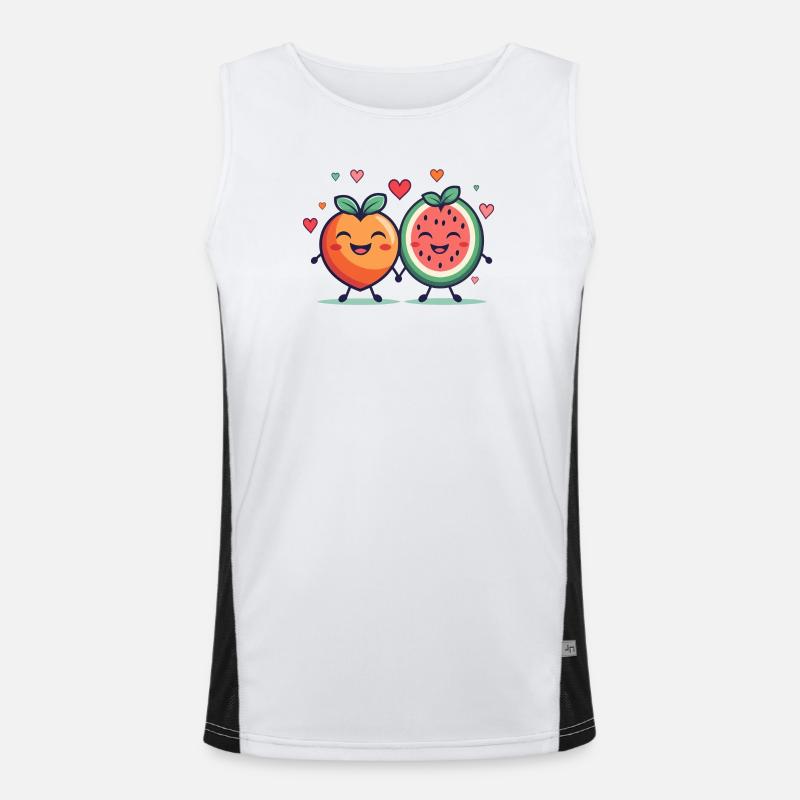 Fruity passion love Men's Functional Contrast Tank Top 