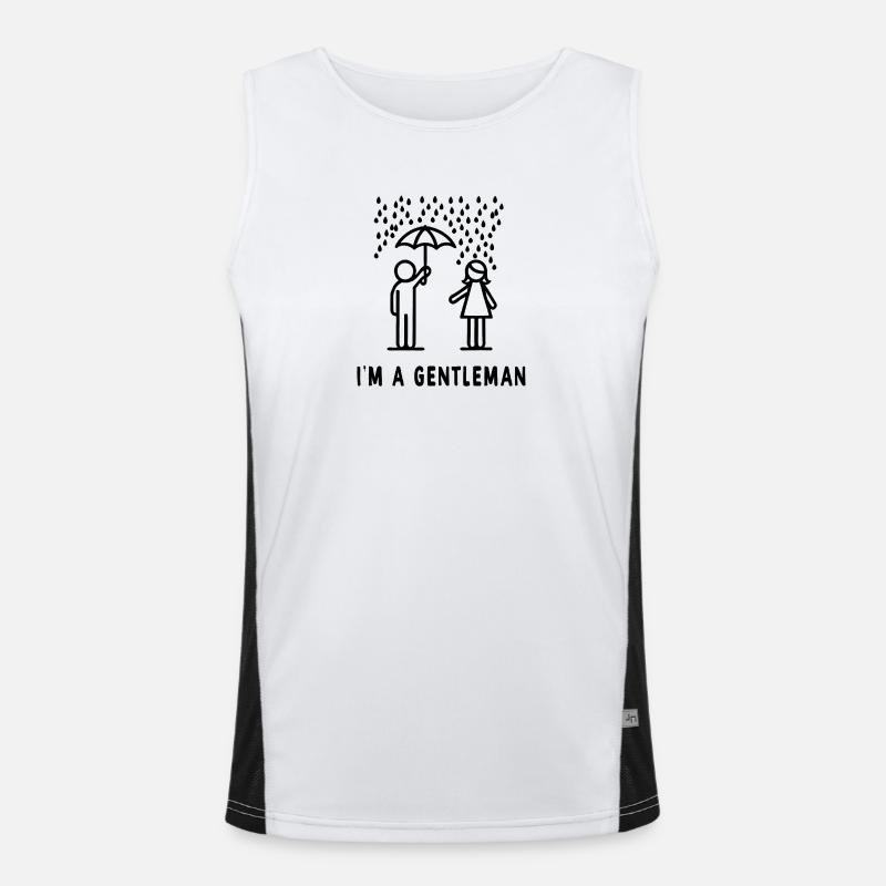 I'm a gentleman Men's Functional Contrast Tank Top 