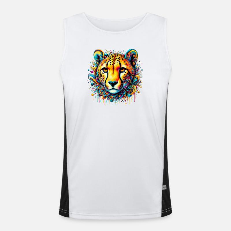 Cheetah Men's Functional Contrast Tank Top 