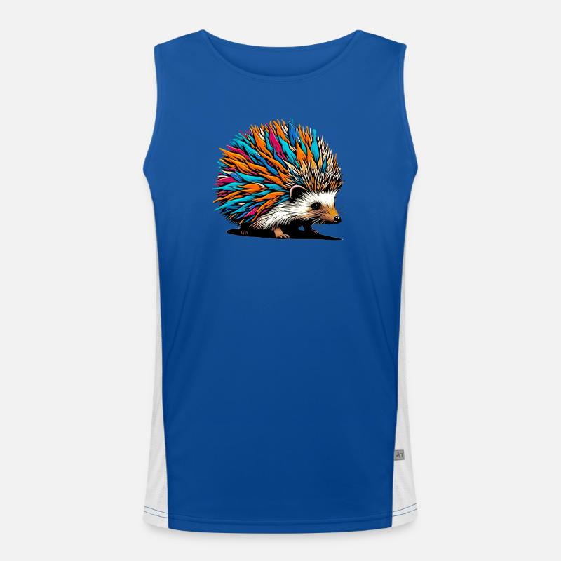 Igel Funktionelles Kontrast-Tank Top für Männer 