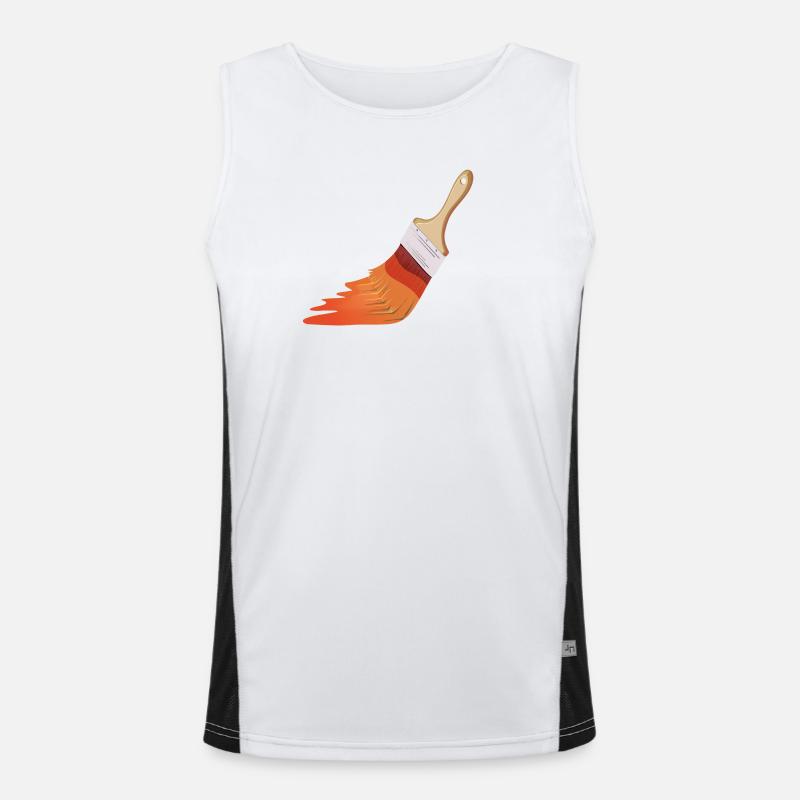 Painter Brushes Men's Functional Contrast Tank Top 