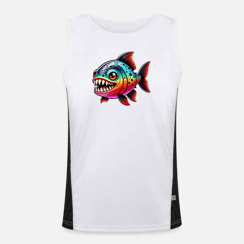 Piranha Funktionelles Kontrast-Tank Top für Männer 