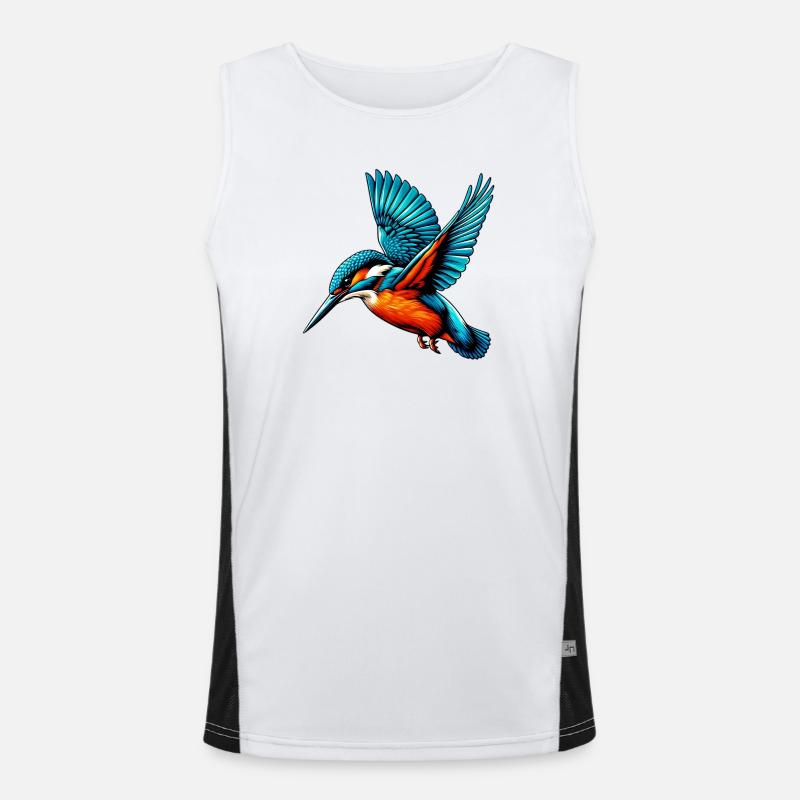 Eisvogel Funktionelles Kontrast-Tank Top für Männer 
