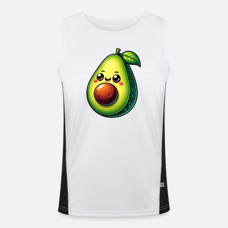 Avocado Funktionelles Kontrast-Tank Top für Männer 