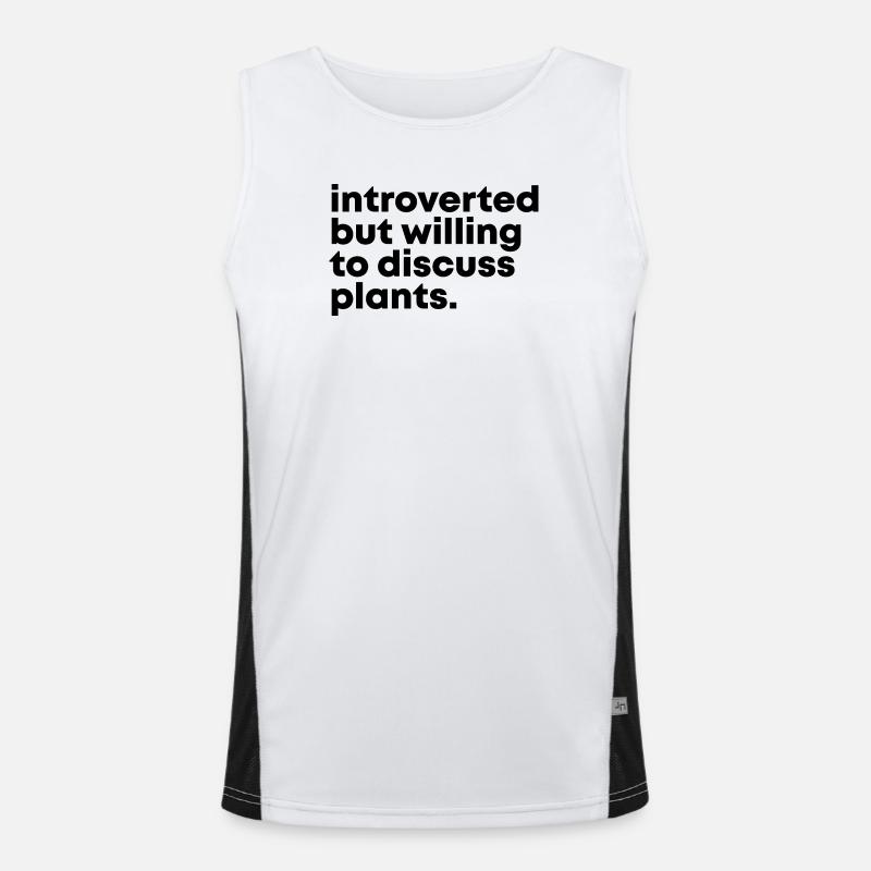 Pflanze Funktionelles Kontrast-Tank Top für Männer 