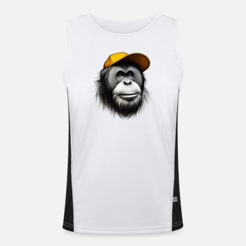 Singe orang-outan Débardeur respirant contrasté Homme 