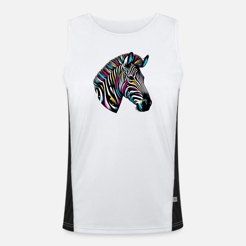 Zebra Men's Functional Contrast Tank Top 