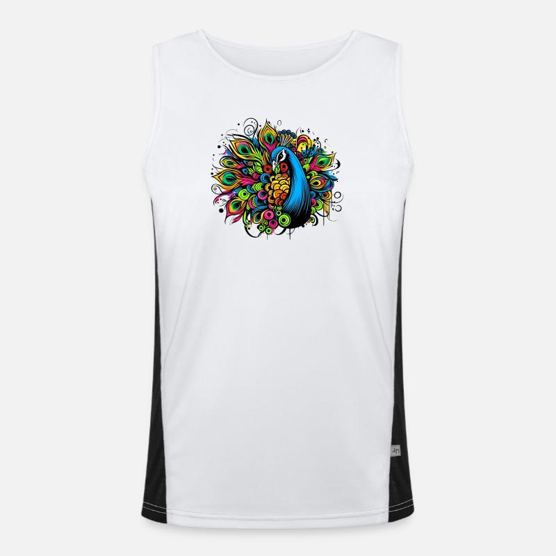 Peacock Men's Functional Contrast Tank Top 