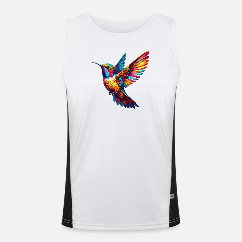 Kolibri Funktionelles Kontrast-Tank Top für Männer 