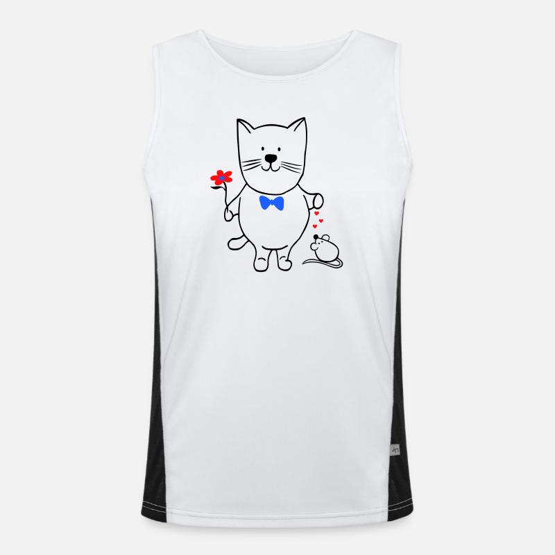 Cat and Mouse Men's Functional Contrast Tank Top 