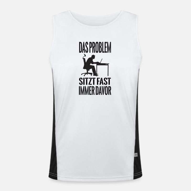 Administrator Admin IT PC Computer Programmierer Funktionelles Kontrast-Tank Top für Männer 