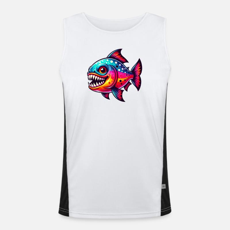 Caribe Camiseta funcional de tirantes en contraste para hombre 
