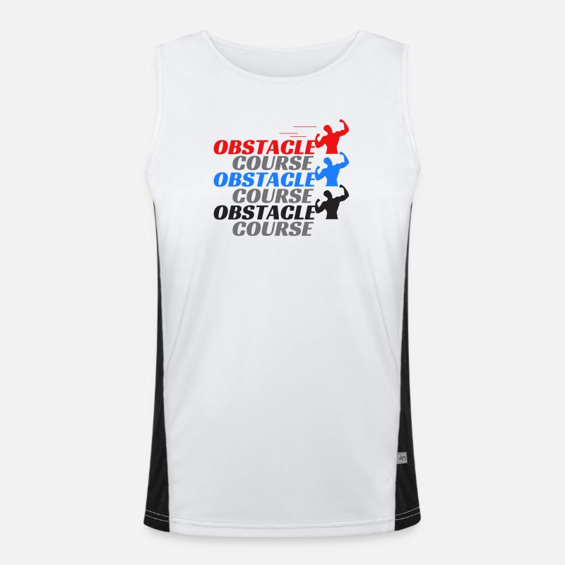 obstacle course - obstacles Men's Functional Contrast Tank Top 