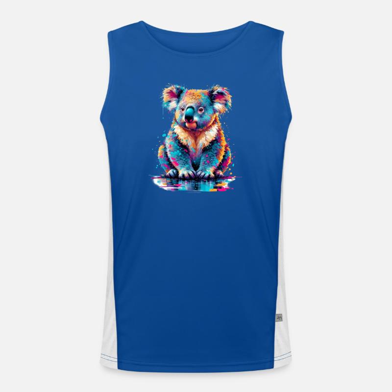 Koala Funktionelles Kontrast-Tank Top für Männer 