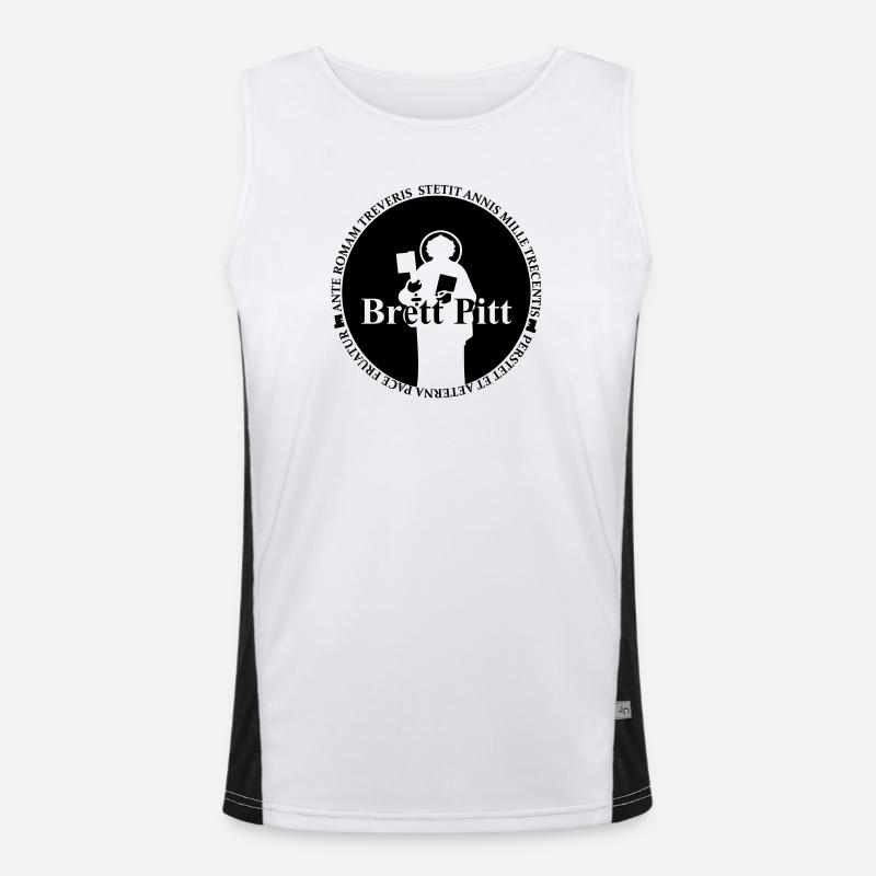 BrettPitt Funktionelles Kontrast-Tank Top für Männer 