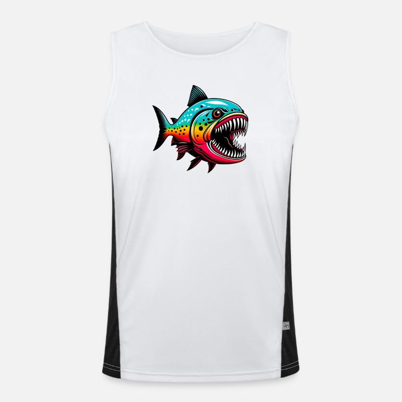 Piranha Funktionelles Kontrast-Tank Top für Männer 