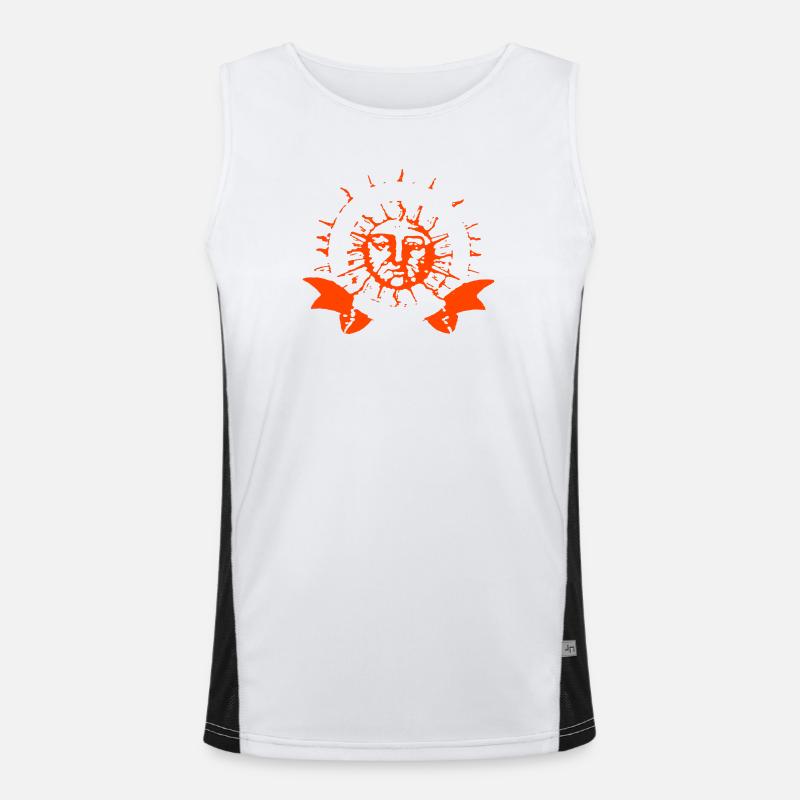 Sun icon Men's Functional Contrast Tank Top 