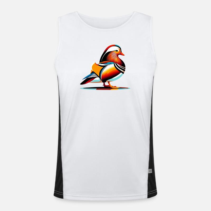 Mandarin duck Men's Functional Contrast Tank Top 