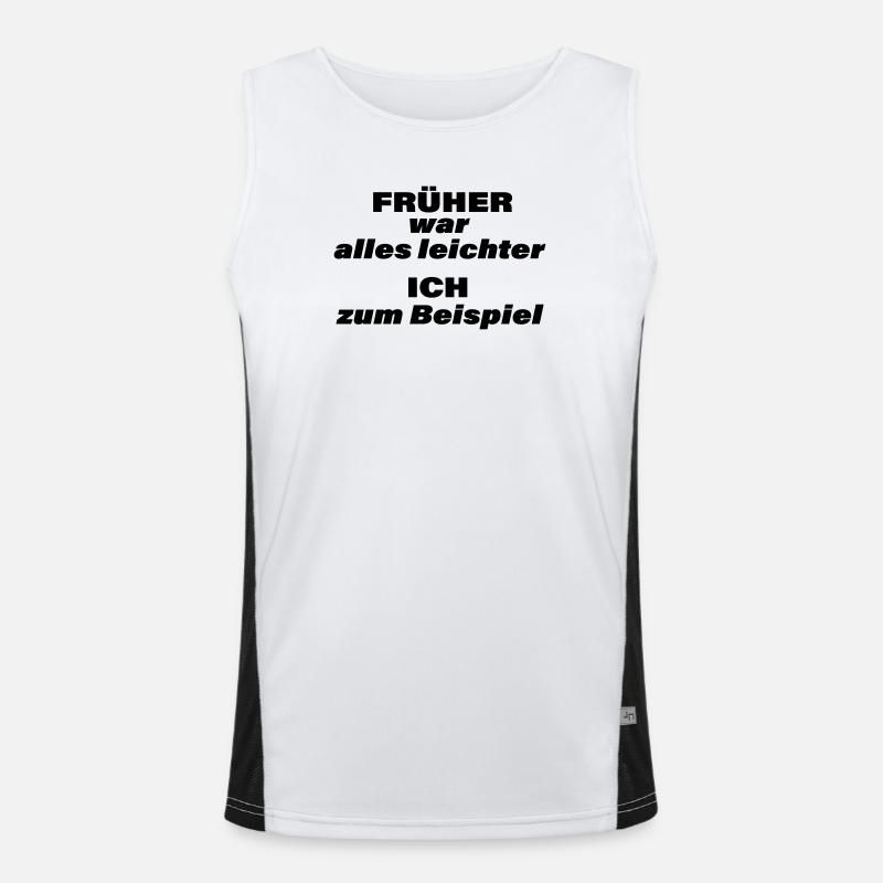 EVERYTHING USED TO BE EASIER Men's Functional Contrast Tank Top 