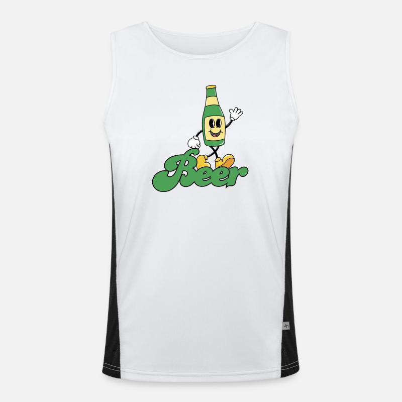 Beer Men's Functional Contrast Tank Top 