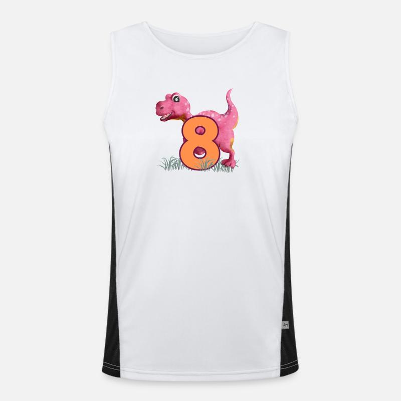 No.8 Dino Men's Functional Contrast Tank Top 
